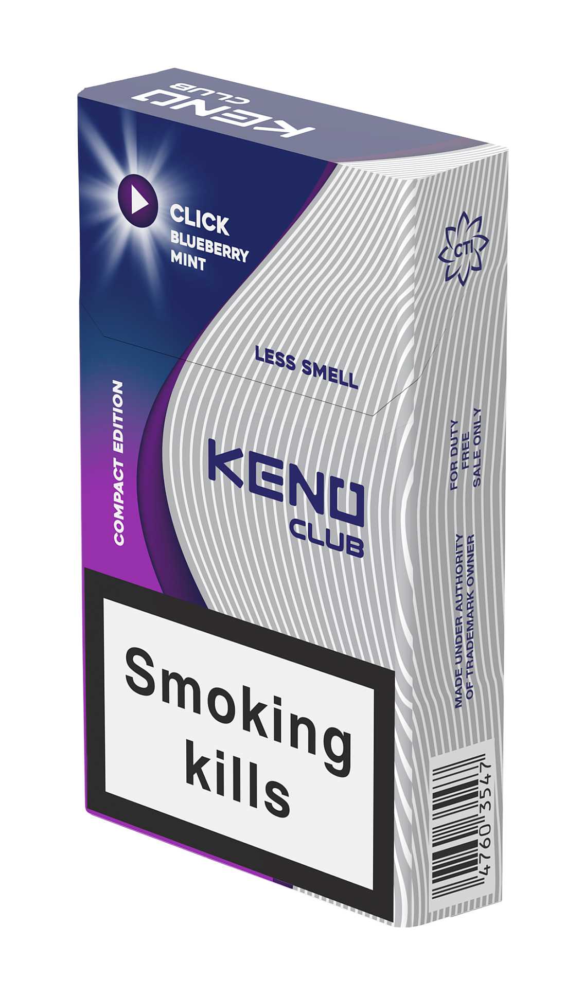 Keno Club Grape Click Superslim Sigara, Siyah üzüm aroma